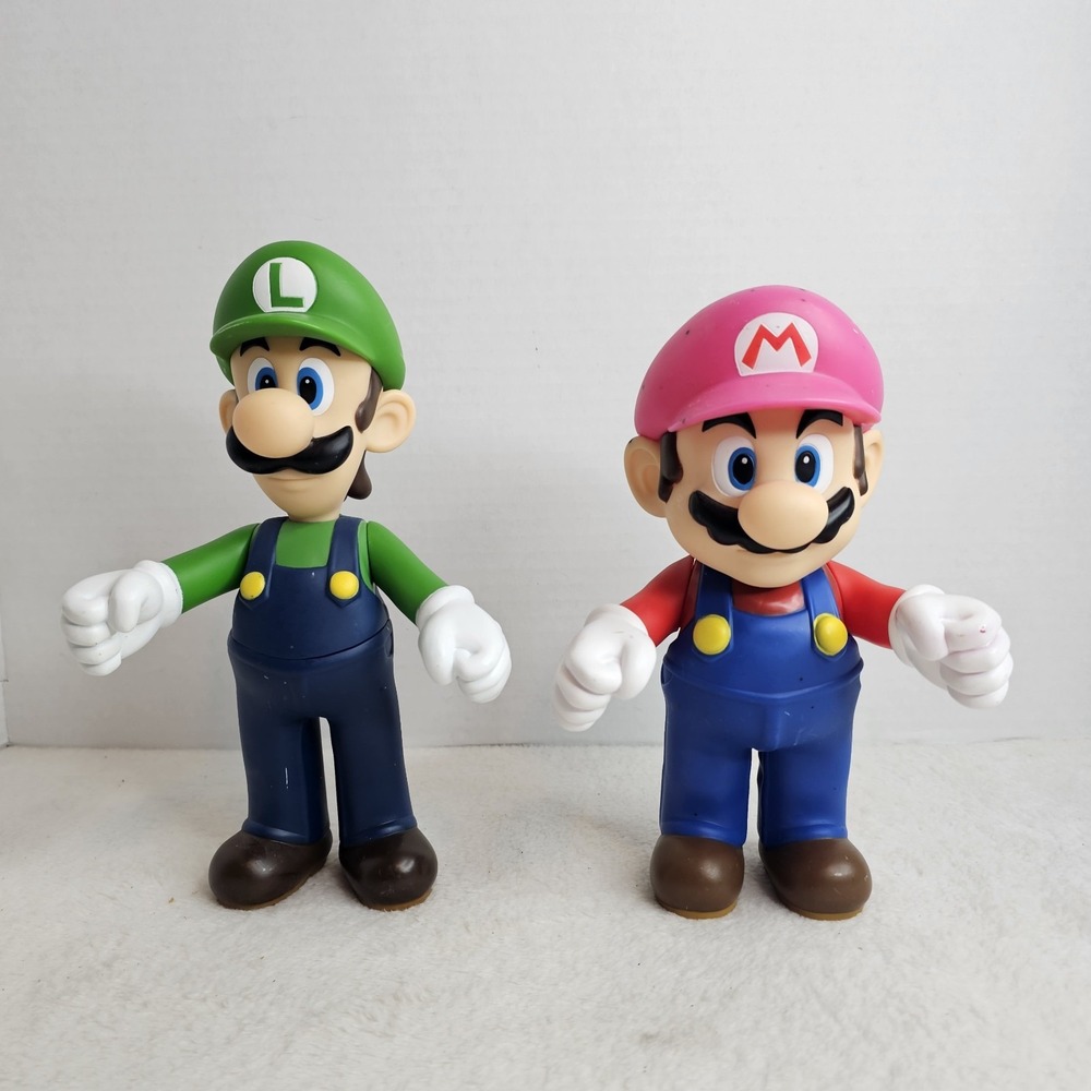 Nintendo Super Mario Luigi 9" Vinyl Figure Lot 2006 2007 Banpresto Official Vtg - Picture 2 of 8